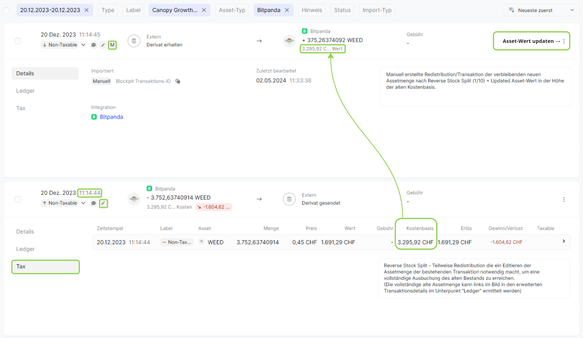Bitpanda x Blockpit Tokenmigration Revese Stock Split.png
