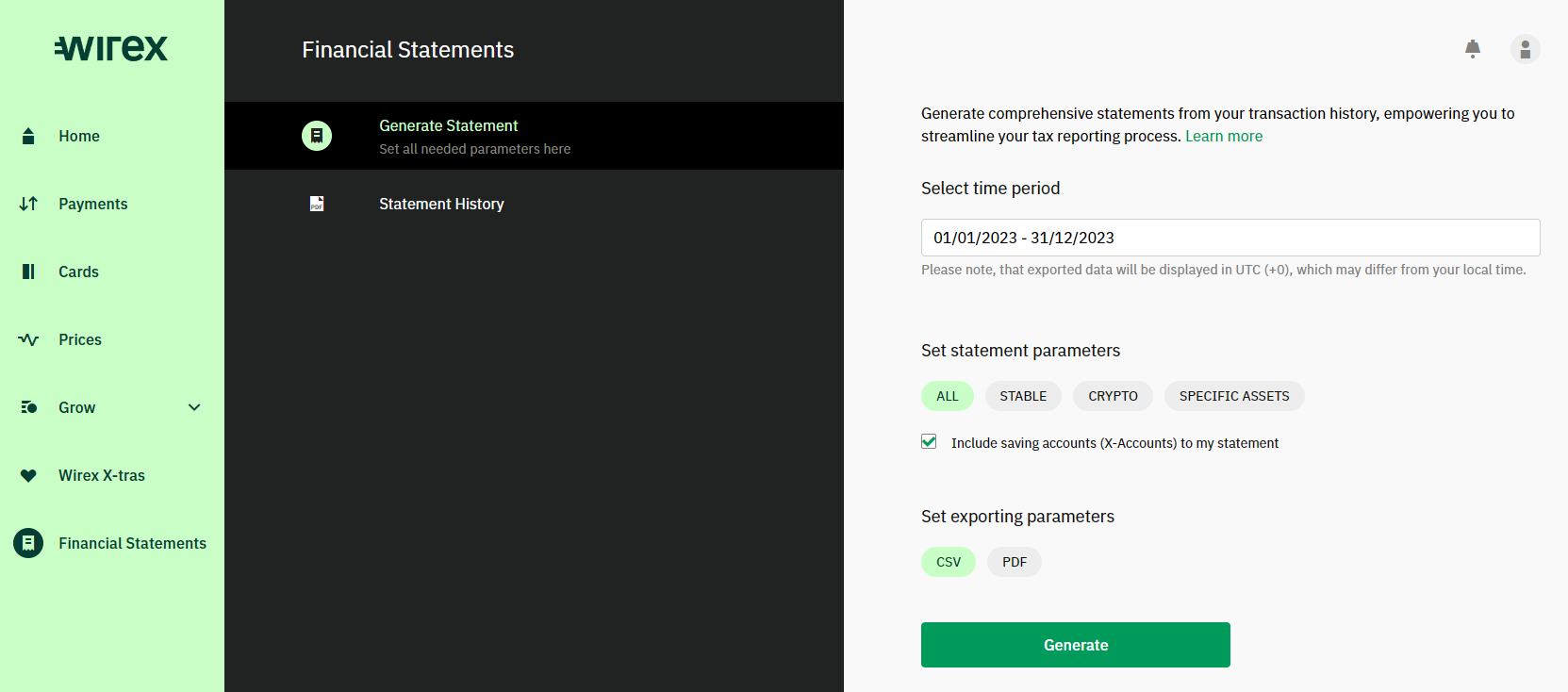 Blockpit Wirex Financial Statement CSV Download.png